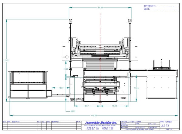 Diagram for JLS 73 slitter rewinder machine