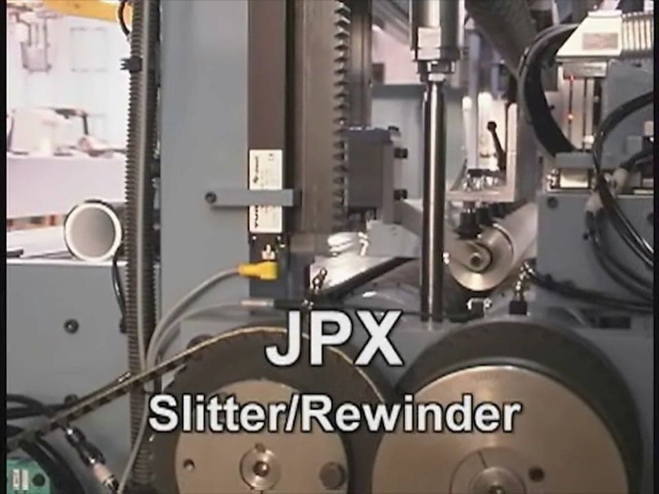 JPX slitter and rewinder machine