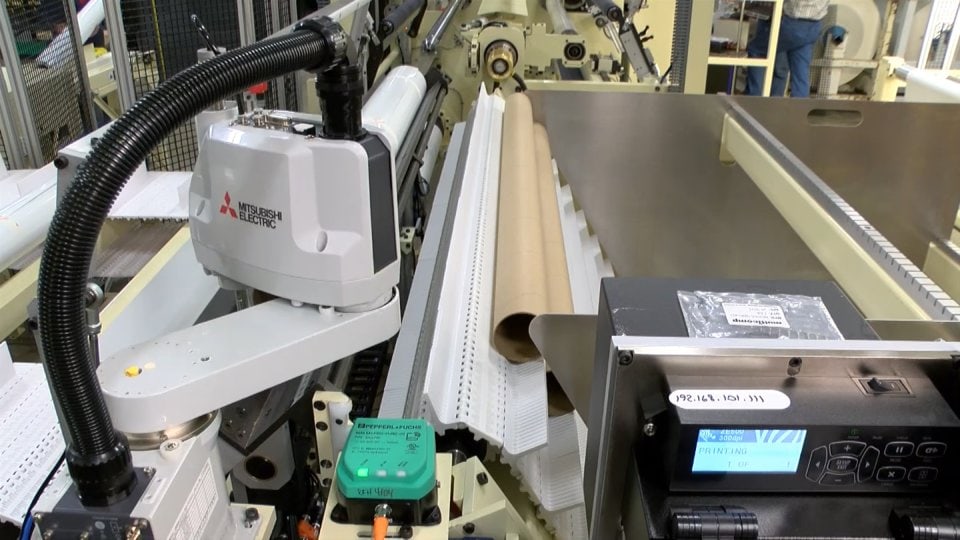 Robotic Core ID Label Applicator